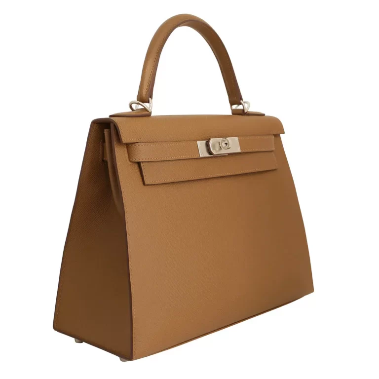 Hermes Kelly 28 Sellier Biscuit Epsom Gold Hardwere