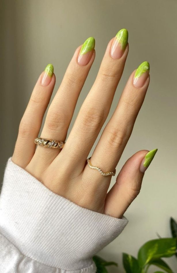 Nail art inspiracija: Matcha latte nokti