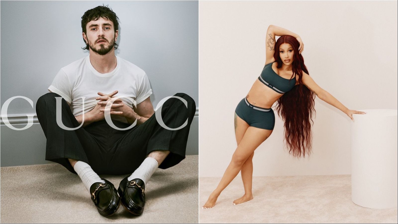 Choose your fighter: Cardi B za Skims vs Paul Mescal za Gucci