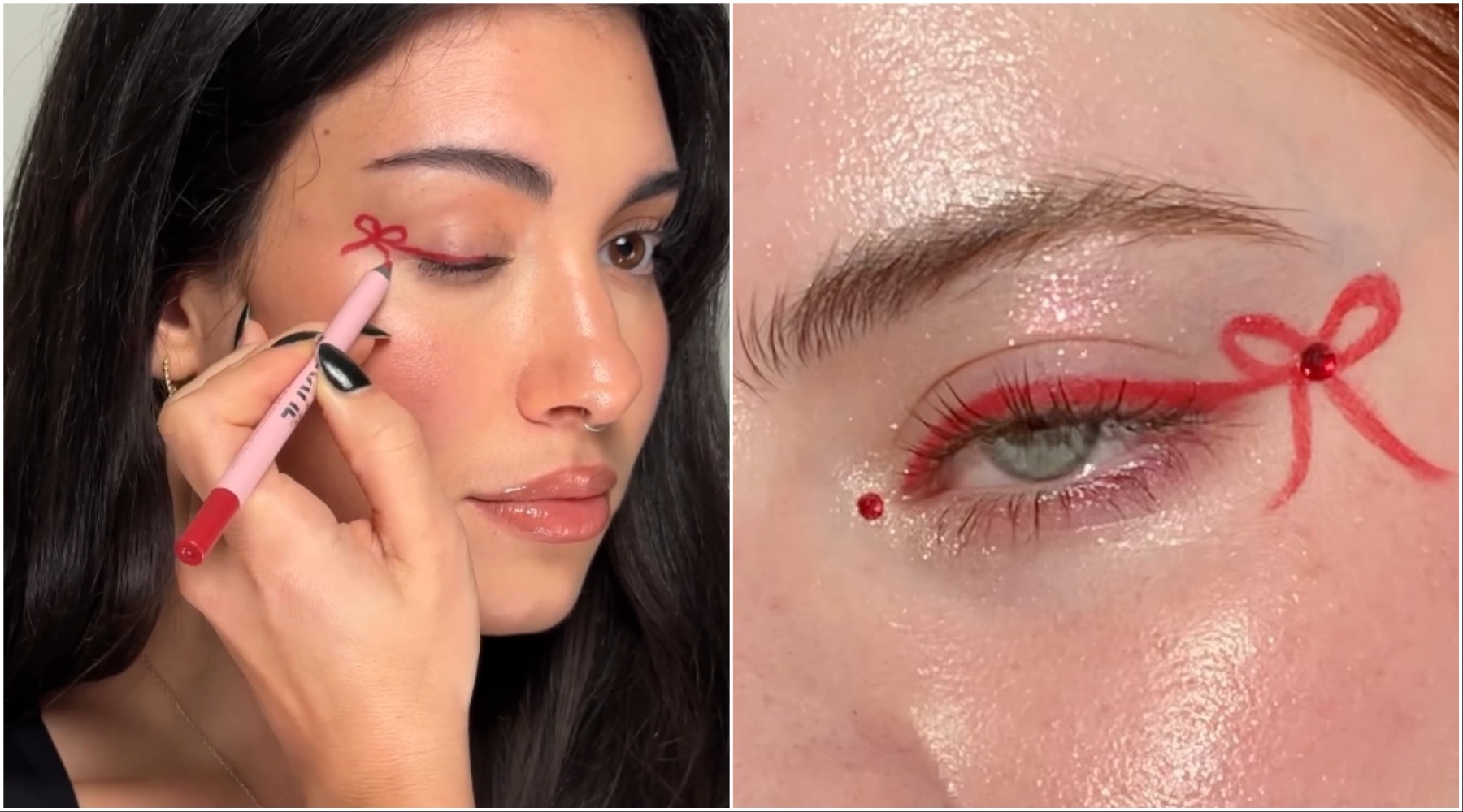 Bow eyeliner je viralan make-up look koji nosimo ove praznične sezone