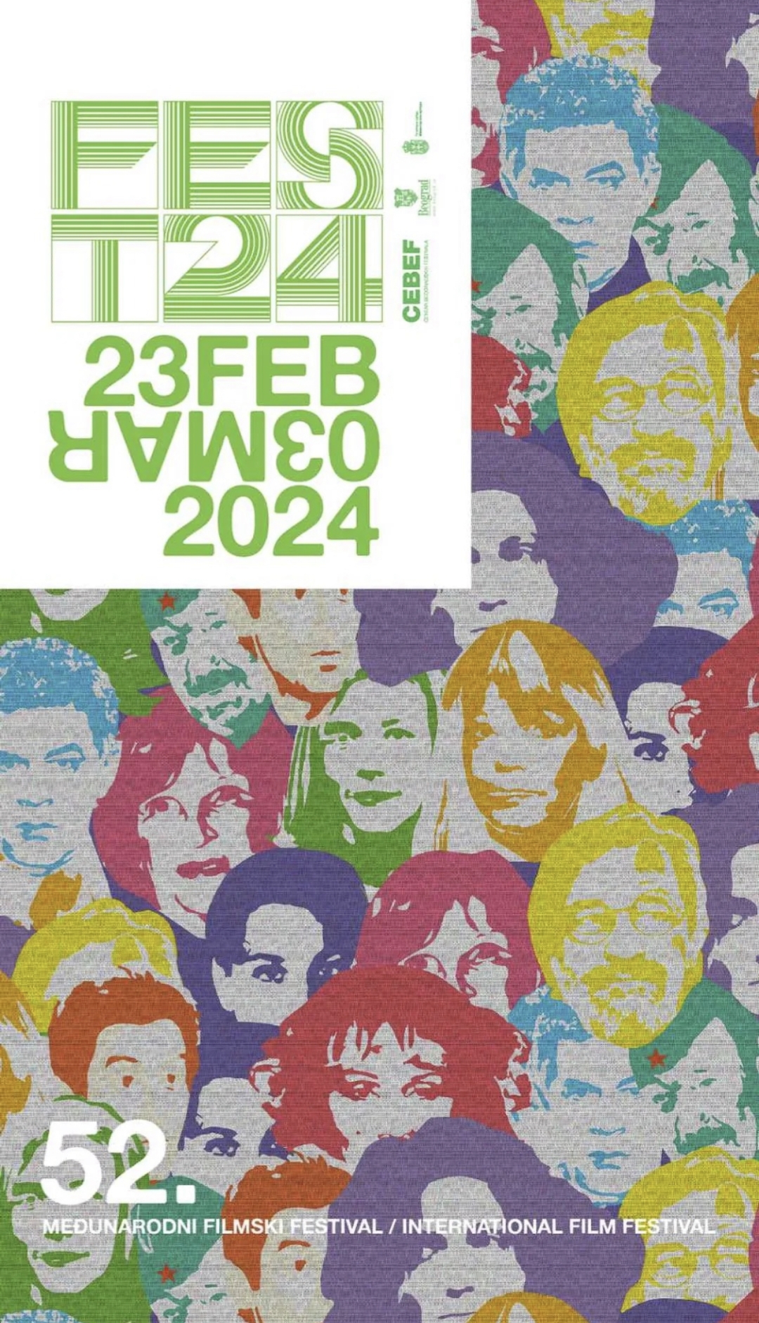 Plakat 52. FEST-a je tu – Nebojša Glogovac, Sonja Savić, Dragan Nikolić samo su neka od lica ovogodišnjeg vizuala 