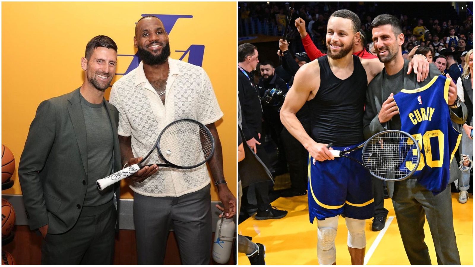 Novak Đoković i LeBron James na Lakers utakmici – NBA izlazak vredan pamćenja