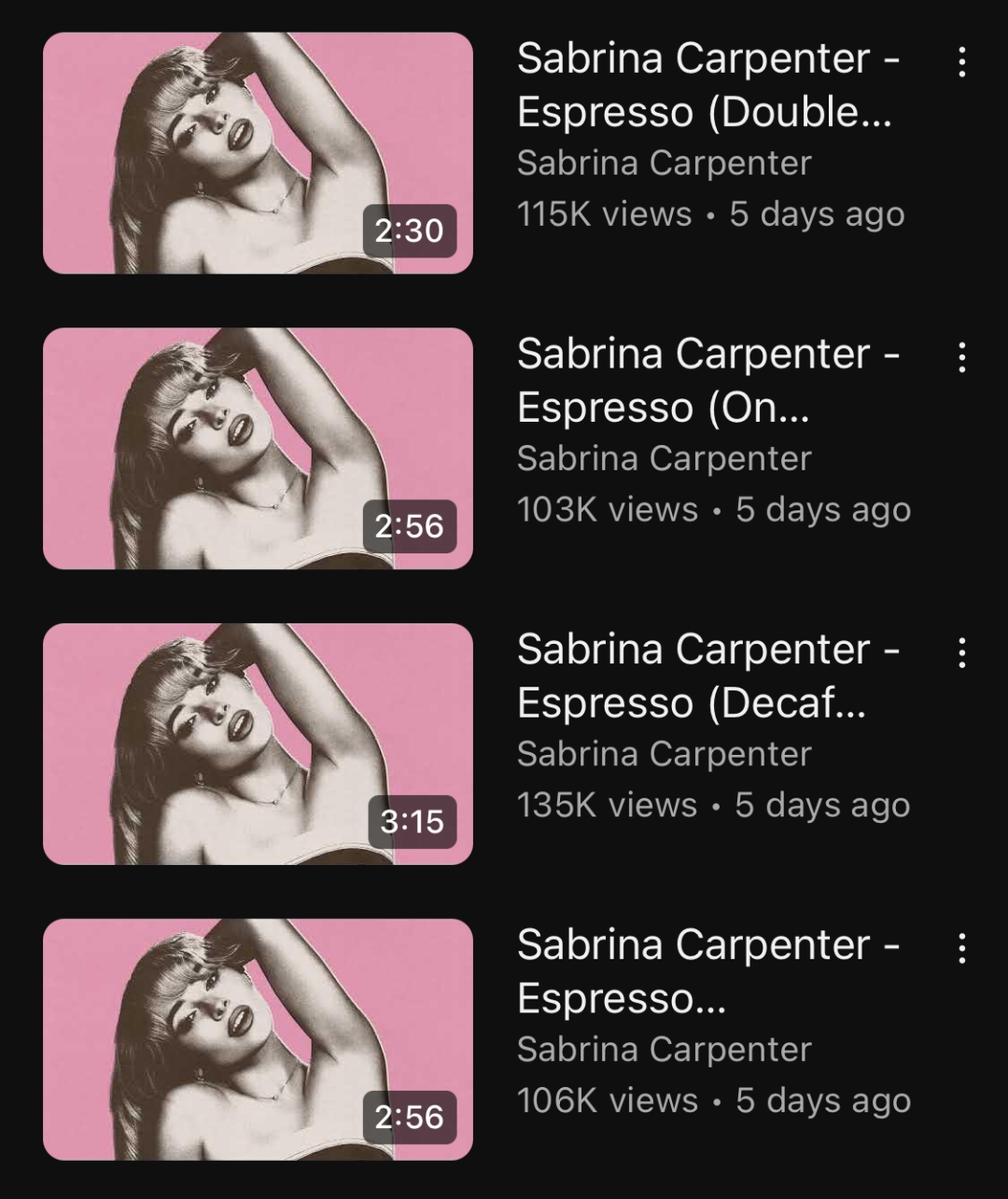 Sabrina Carpenter „Espresso“ - hit pesma u četiri verzije