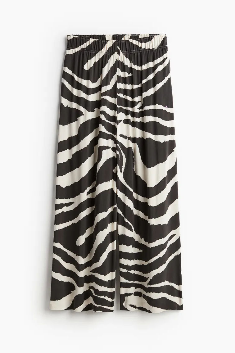 zebra print pantalone h&m