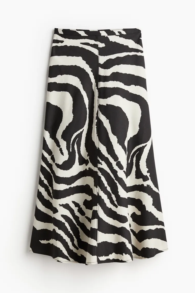 zebra print suknja h&m