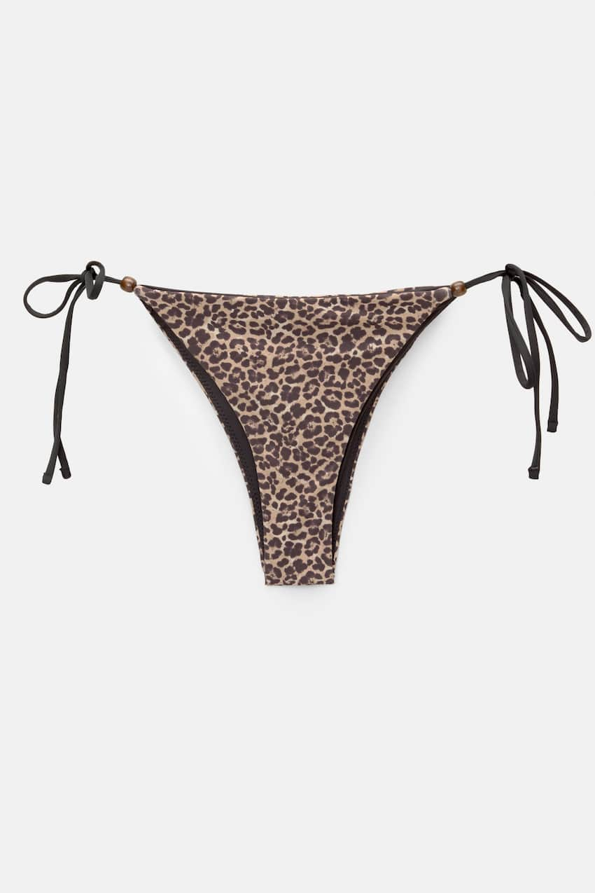 leopard print bikini donji deo pull and bear