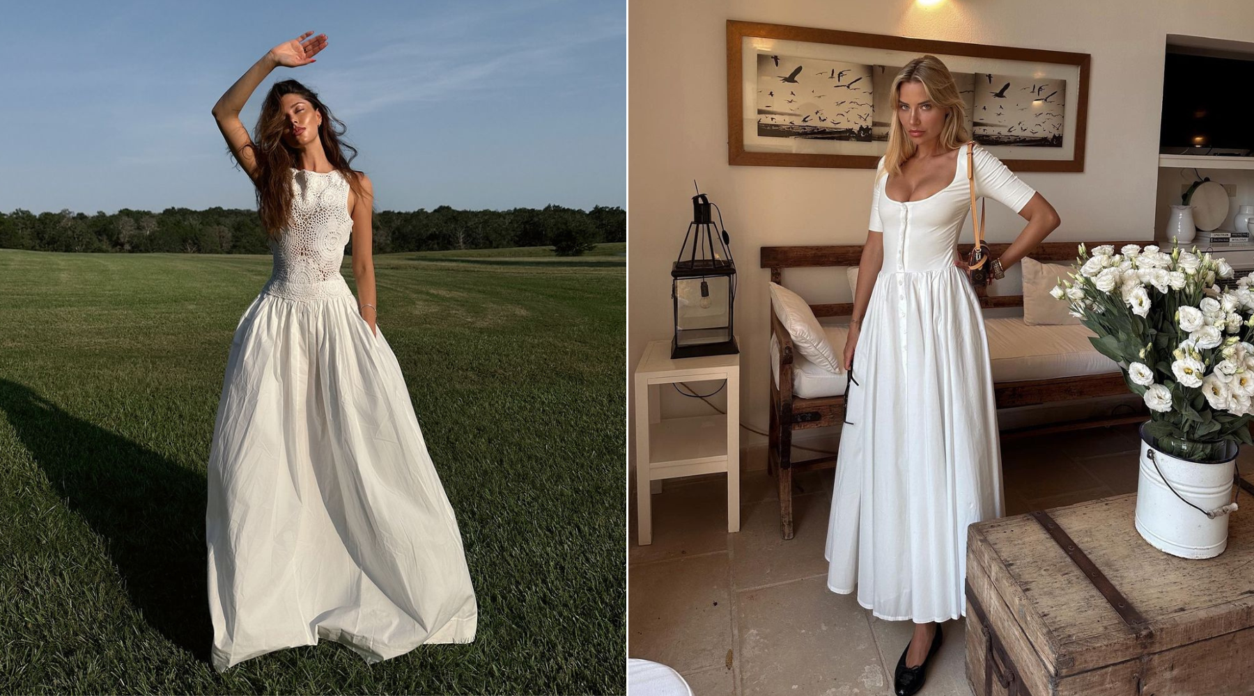 White dress chronicles: Neizostavna letnja bela maxi haljina i saveti kako da je stilizujete