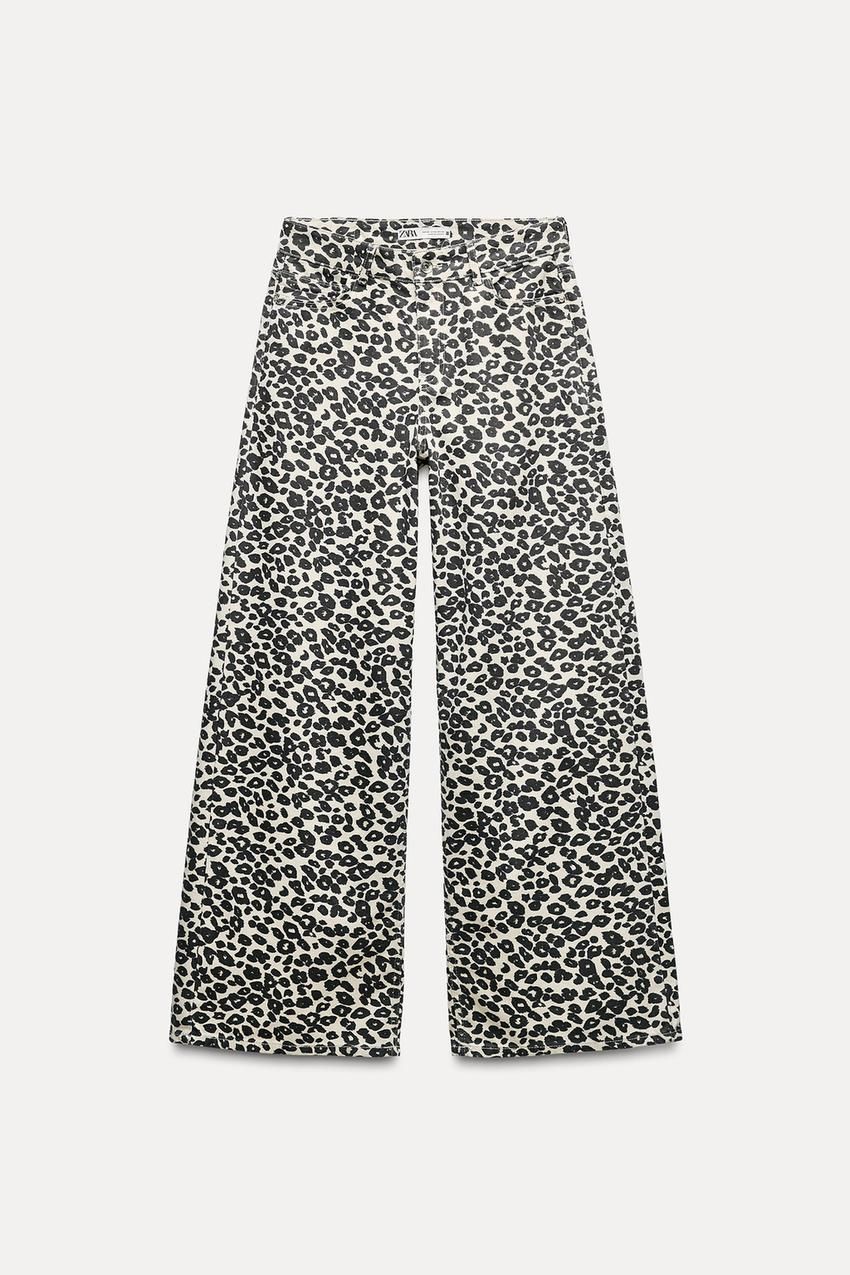 animal print farmerke zara