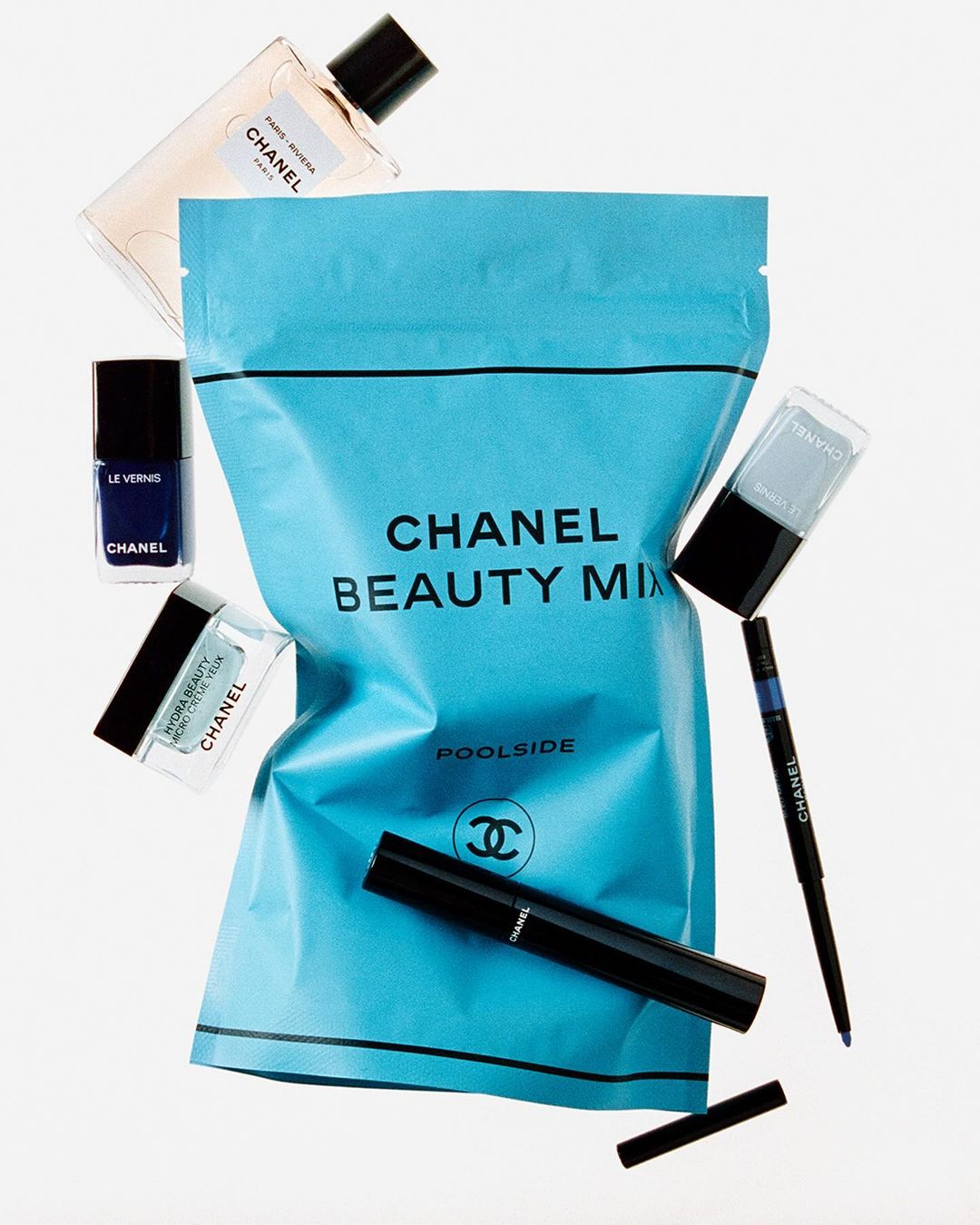 chanel beauty mix poolside