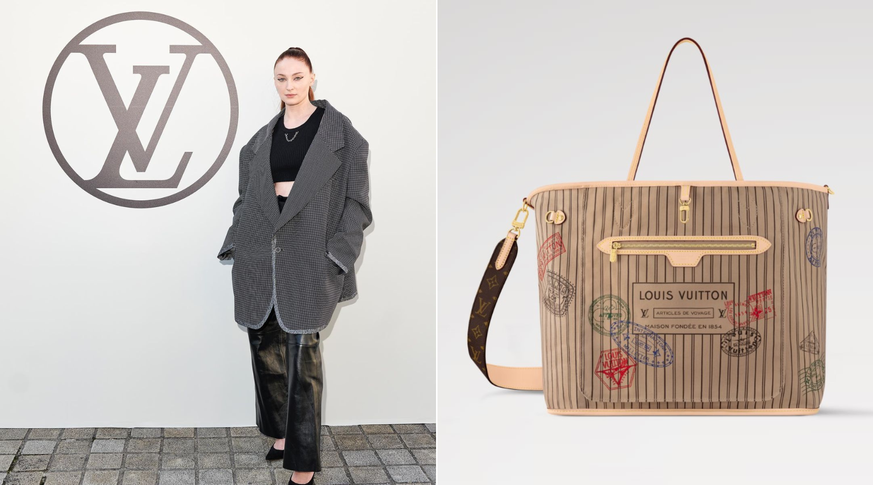 Da li Louis Vuitton i Sophie Turner (neuspešno) pokušavaju da prodaju Neverfull torbu u novom izdanju?