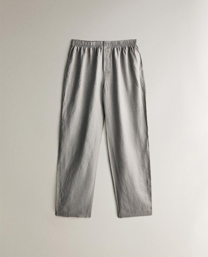 Lanene pantalone zara home