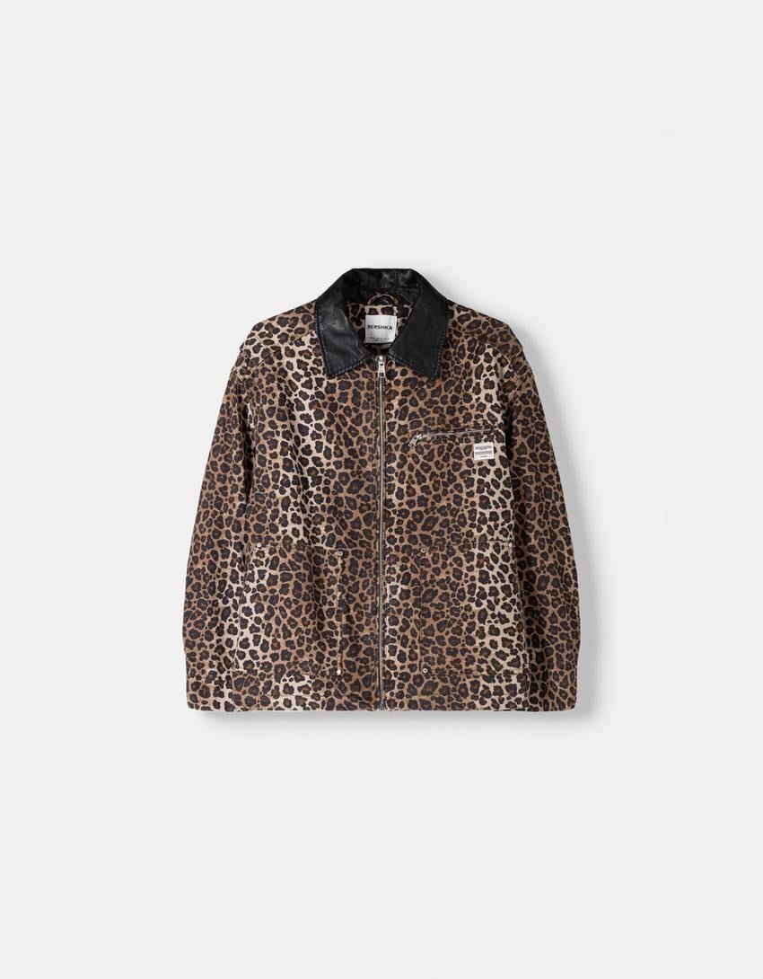 animal print jakna bershka