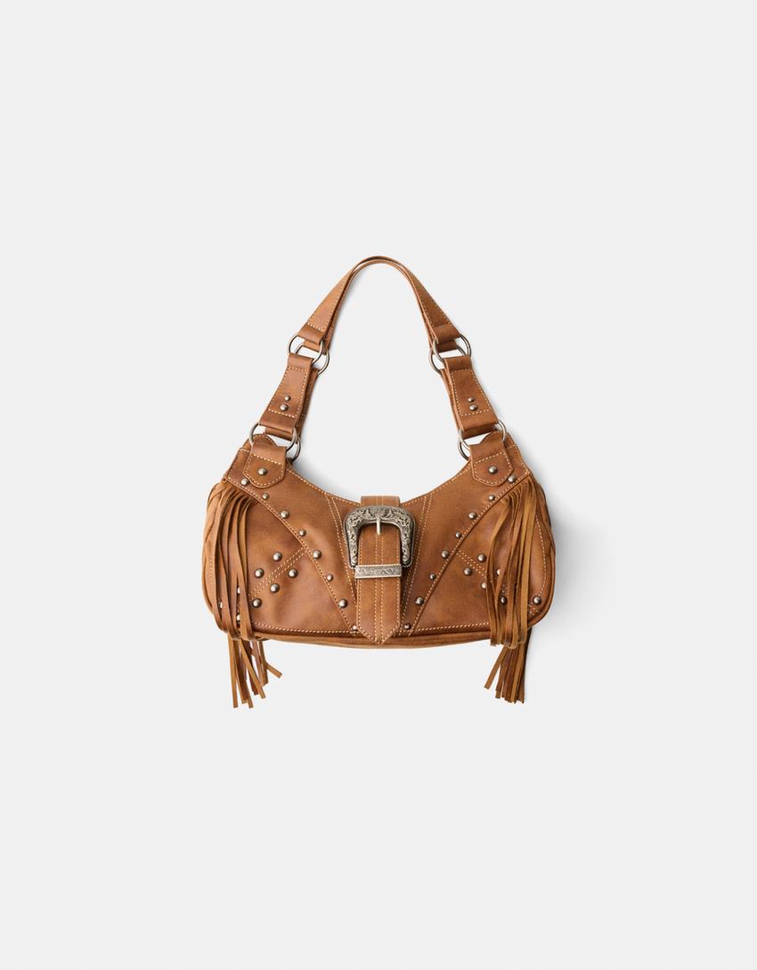 bershka torba karamel boje