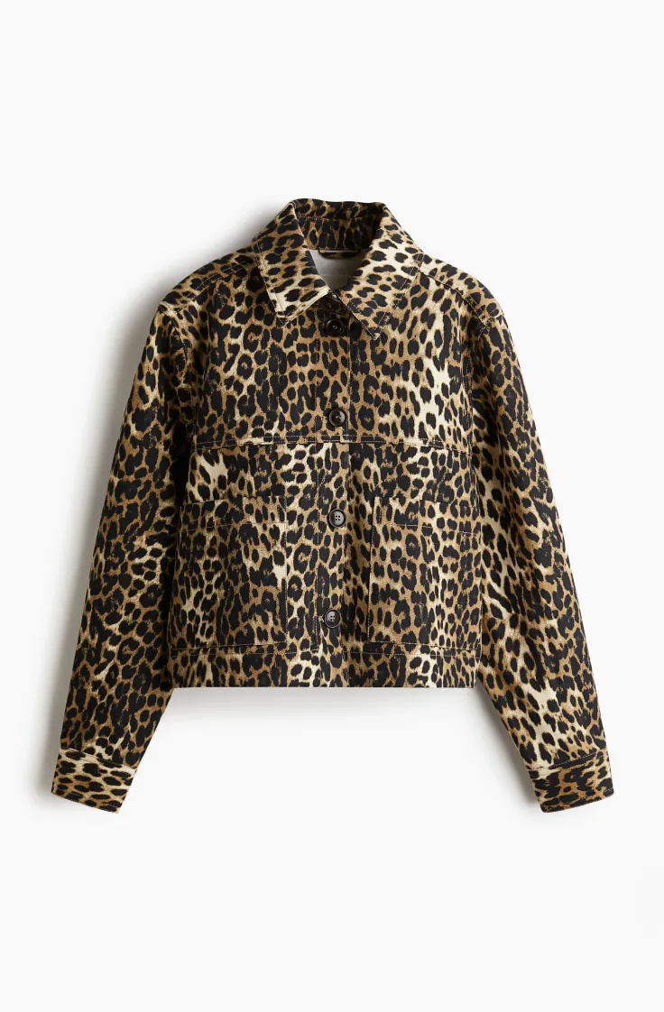 h&m leopard print jakna