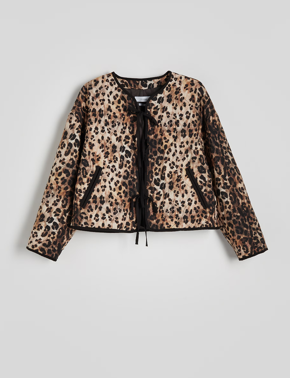 reserved leopard print jakna