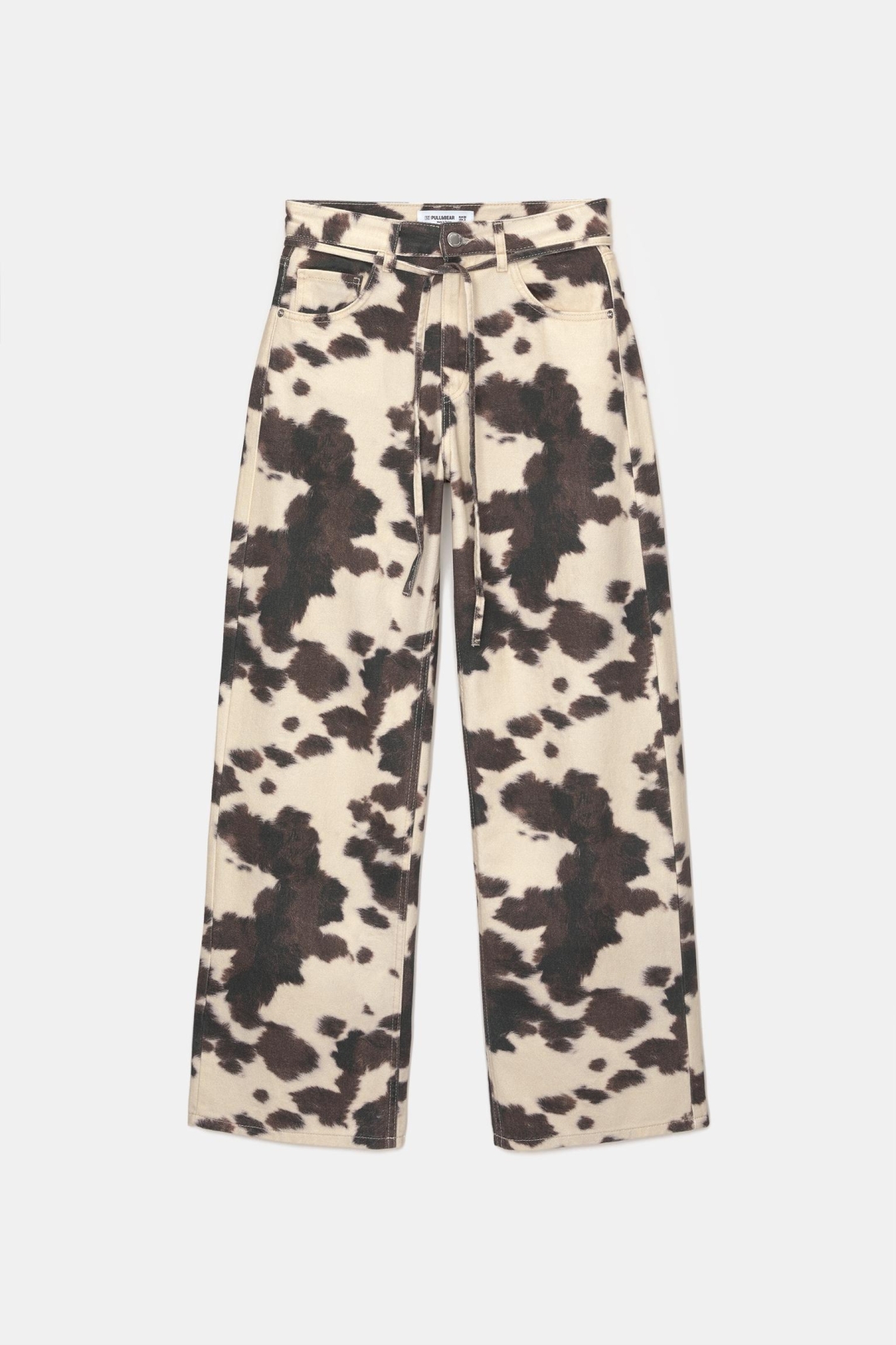 Široke farmerke animal print pull & bear