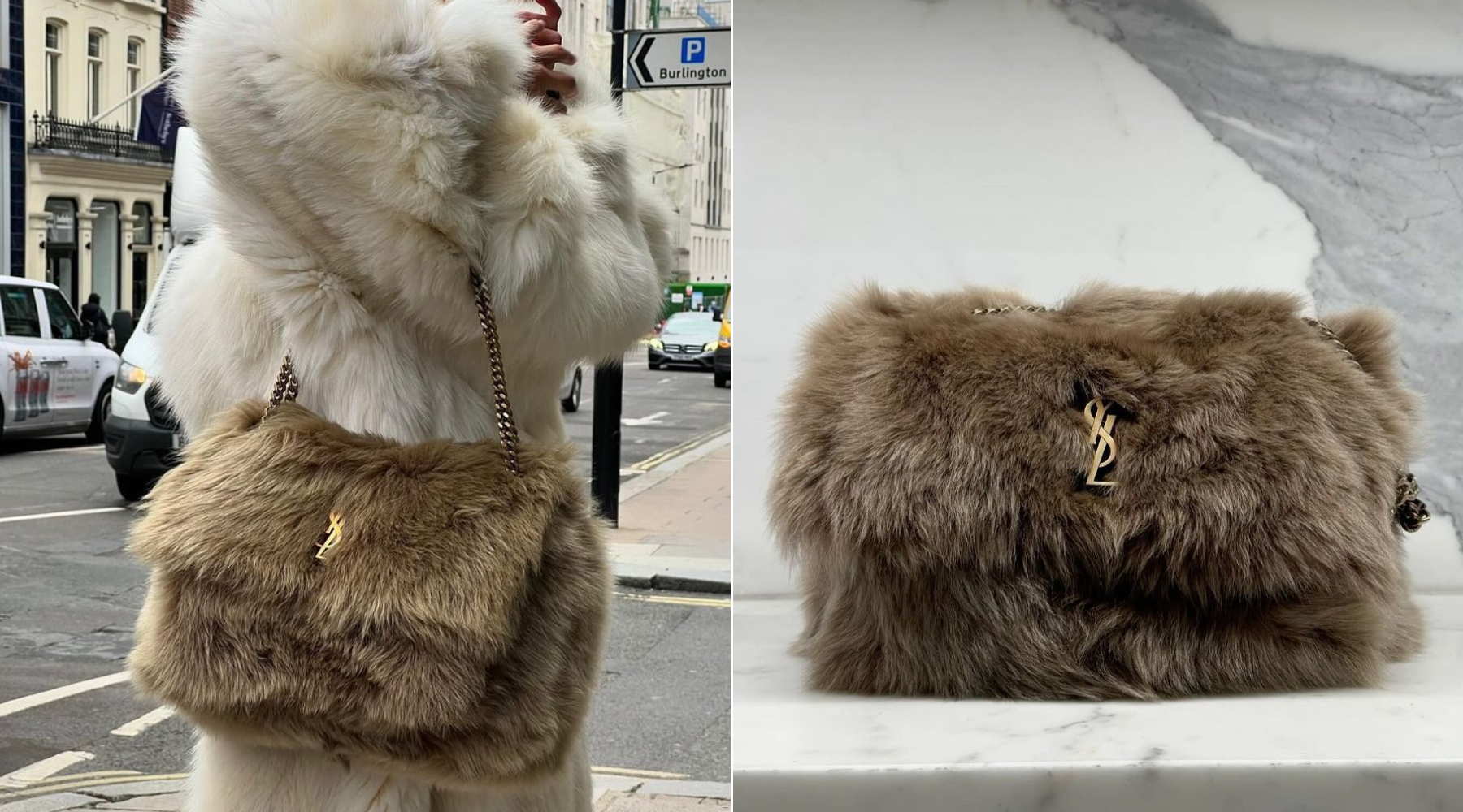 Saint Laurent potpisuje savršenu [ fluffy ] torbu za zimsku sezonu